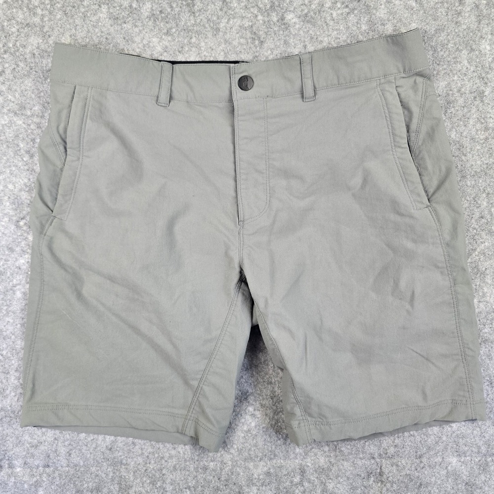 Buck N Bass Cody Short Mens 32 Grey Standard Fit Performance Fishing Shorts